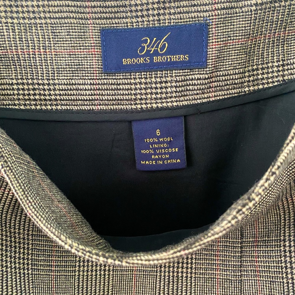 Vintage Brooks Brothers Plaid Mini Skirt
